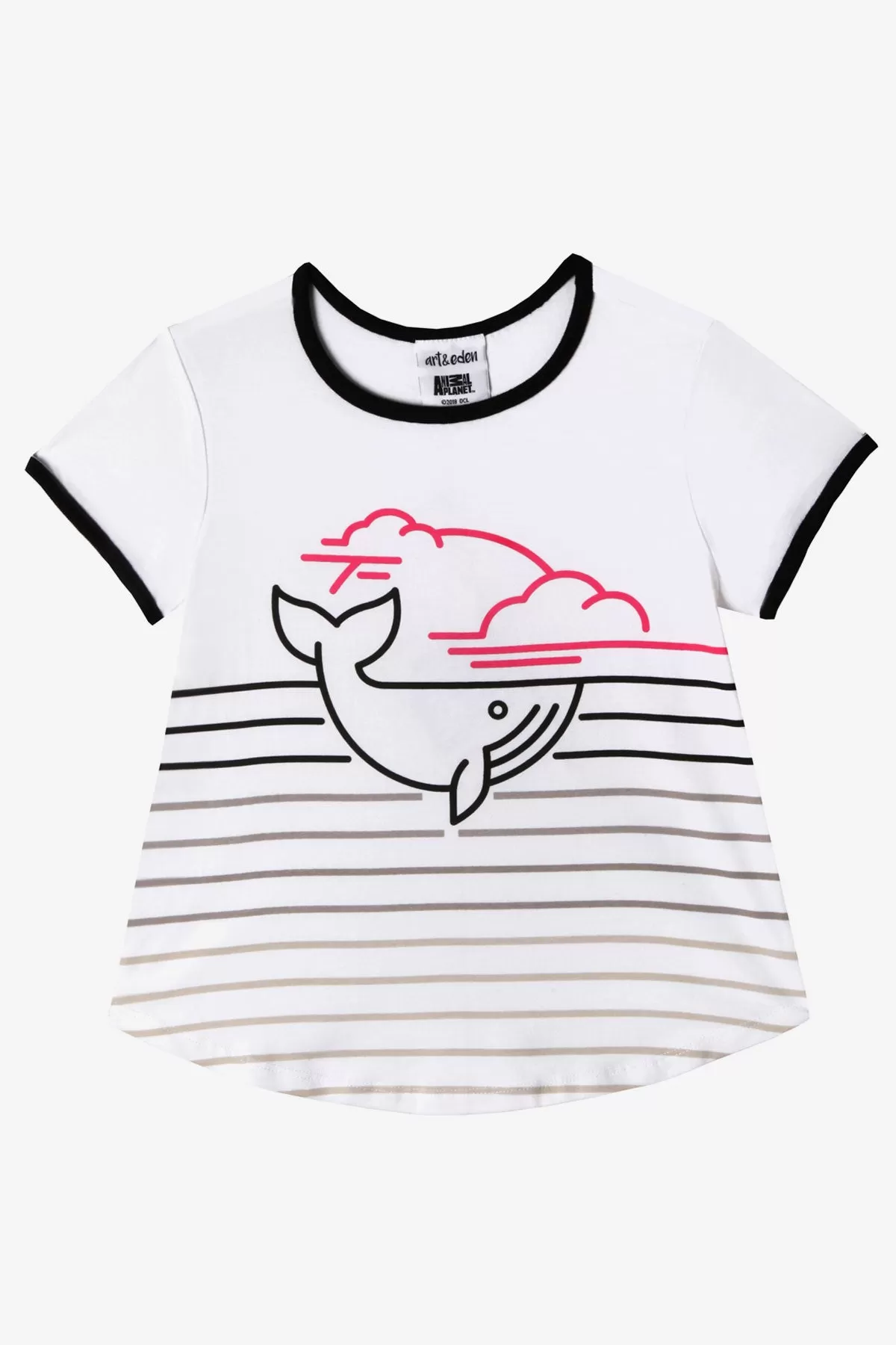 Art & Eden Whale Girls Tee