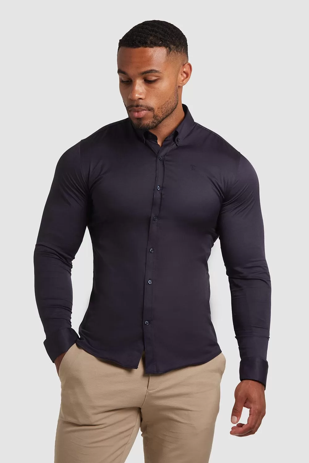 Athletic Fit Signature Shirt 2.0 in Navy