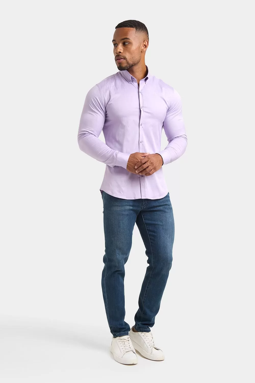 Athletic Fit Signature Shirt in Lilac