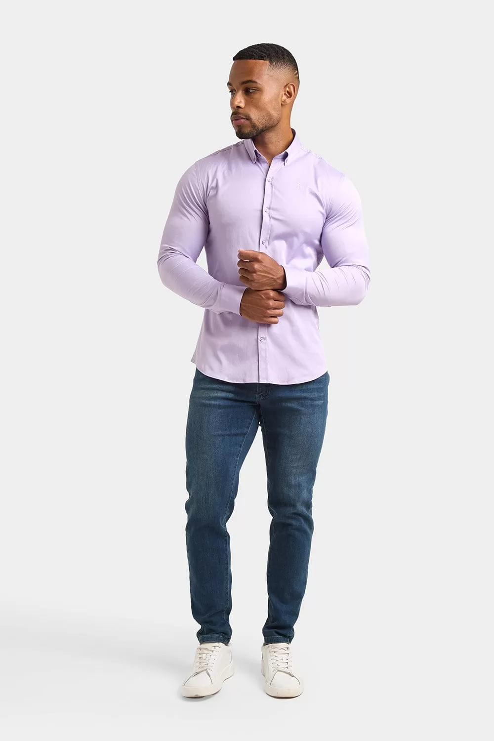 Athletic Fit Signature Shirt in Lilac