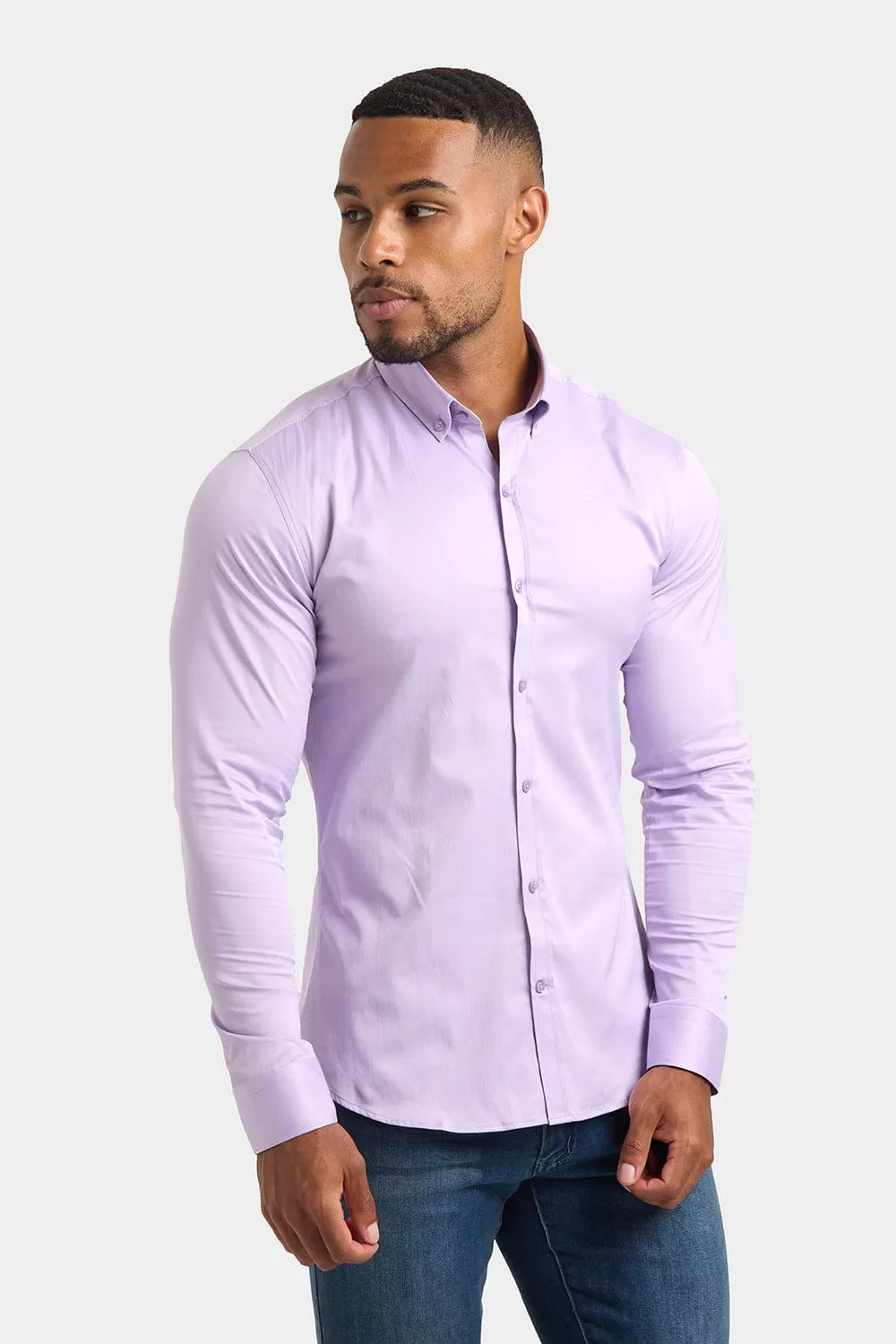 Athletic Fit Signature Shirt in Lilac