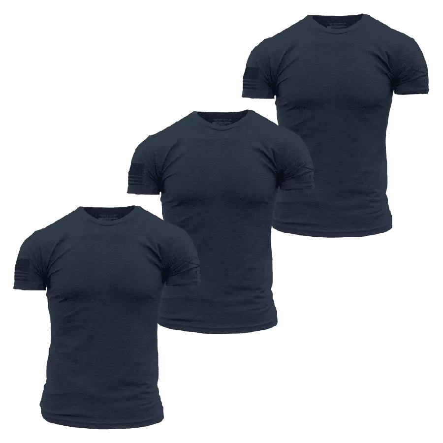 Basic T-Shirts - Navy - 3 Pack