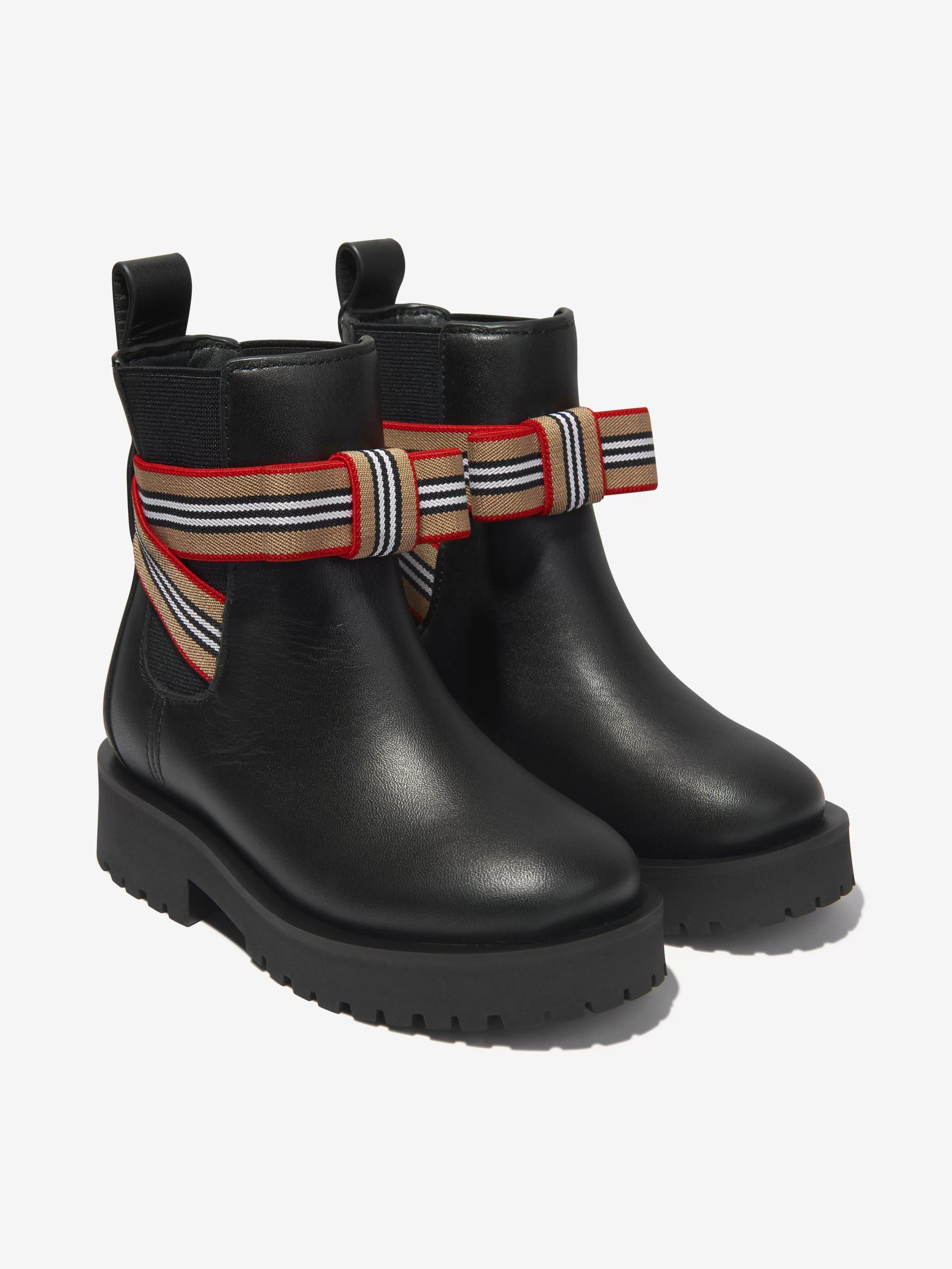 Burberry Girls Leather Dearington Boots