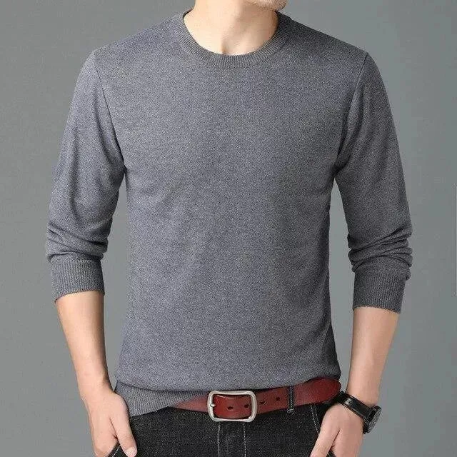 Casual Crewneck Men Sweaters