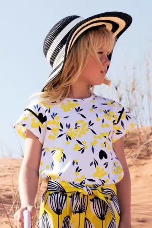 Catimini Lemon Yellow Girls Shirt