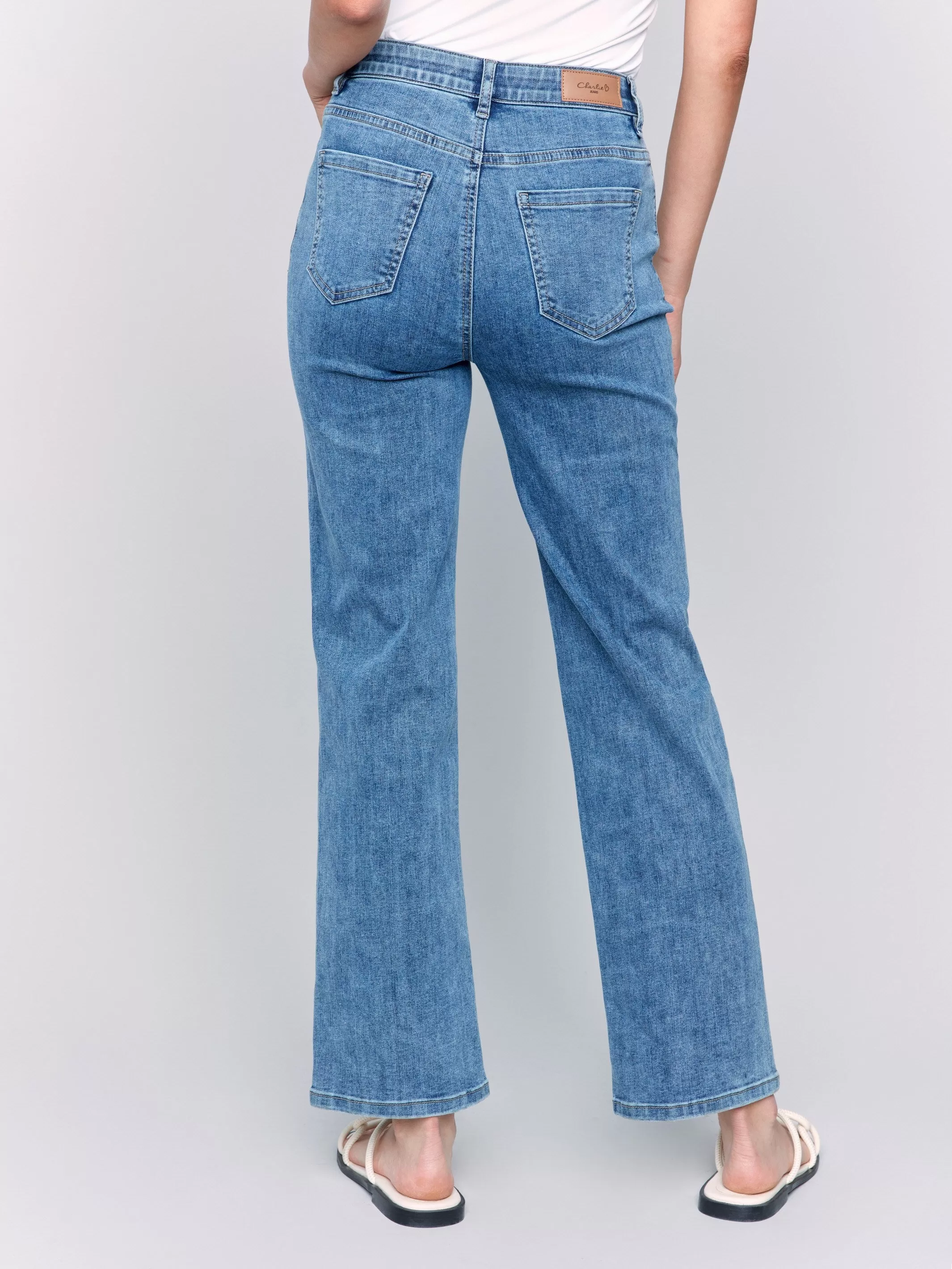 Charlotte Straight Leg Jeans - Medium Blue