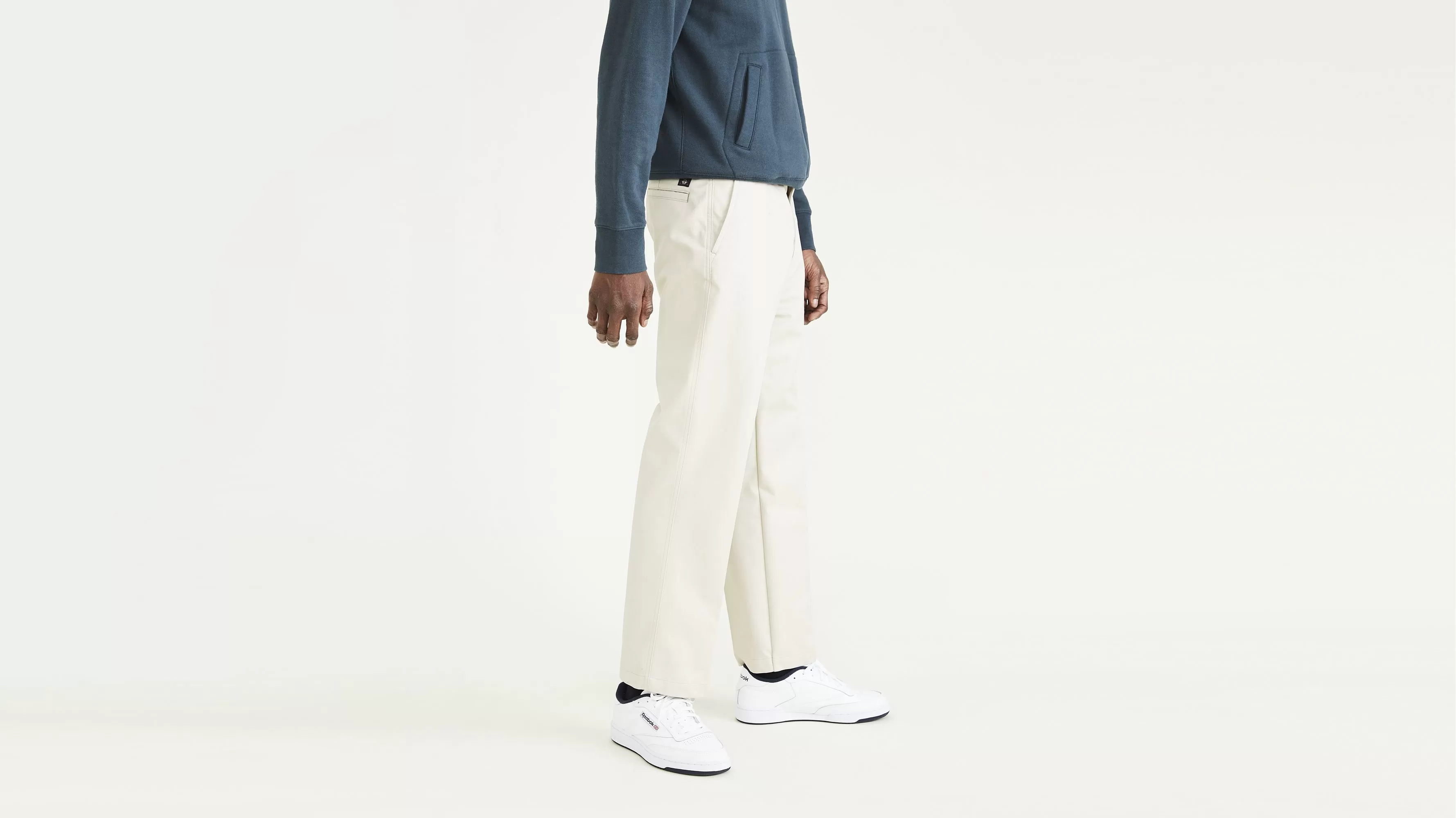 Cropped Khakis, Relaxed Fit