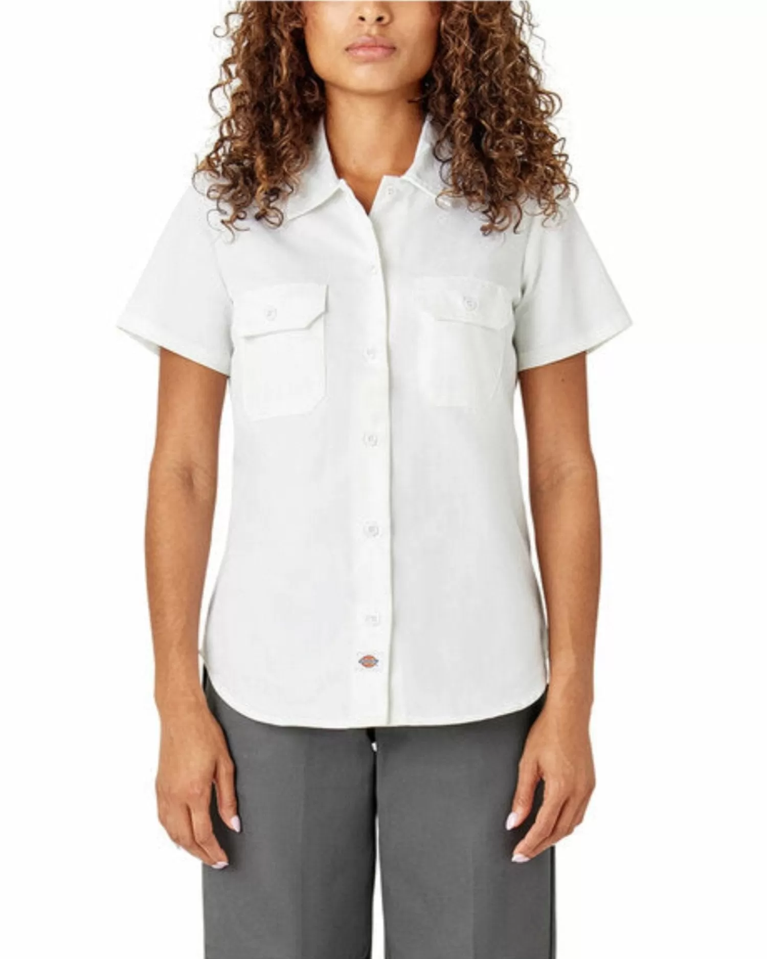 Dickies Women's 574 Original Button Short Sleeve Twill Work Shirt