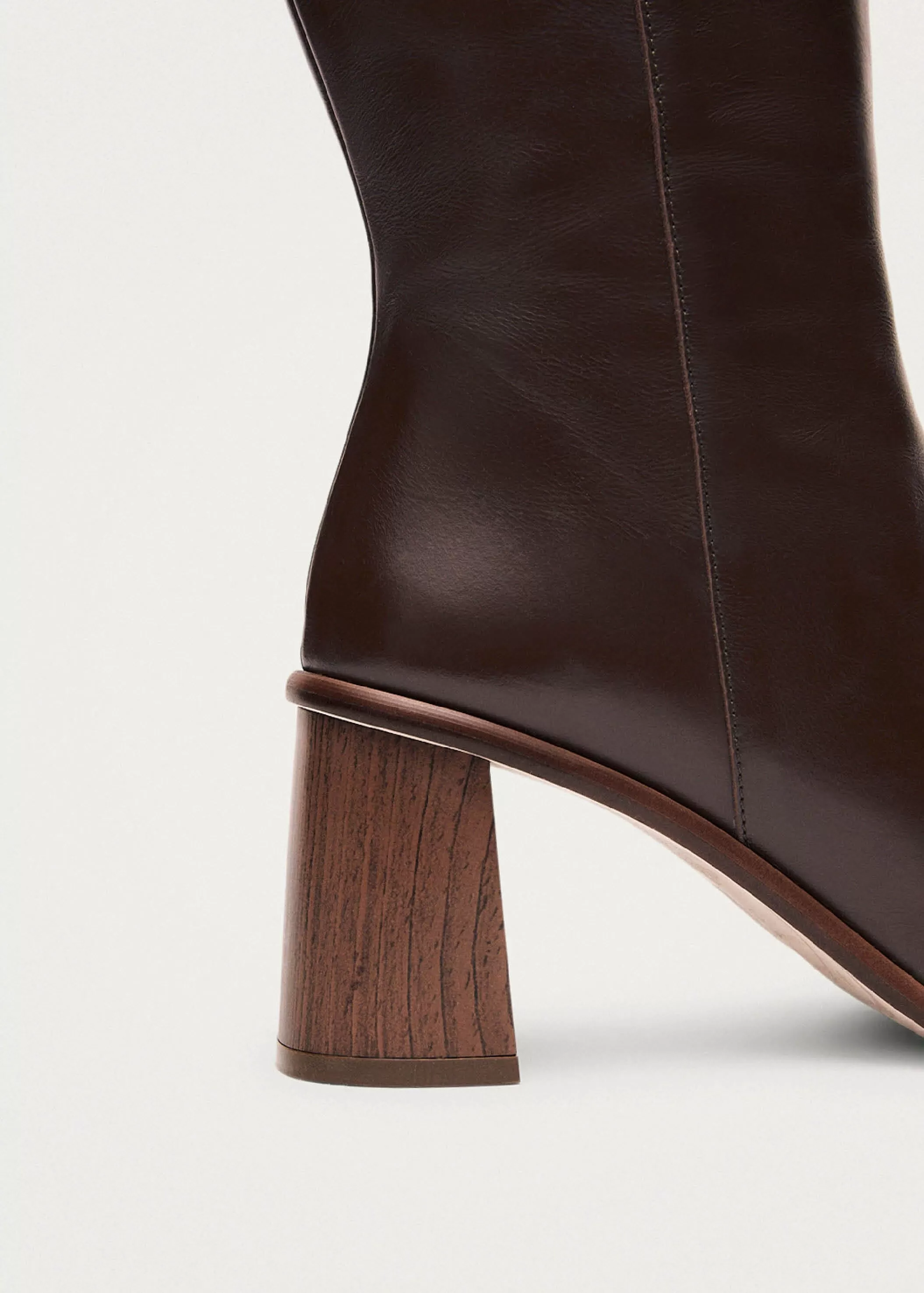 East Coffee Brown Leather Boots