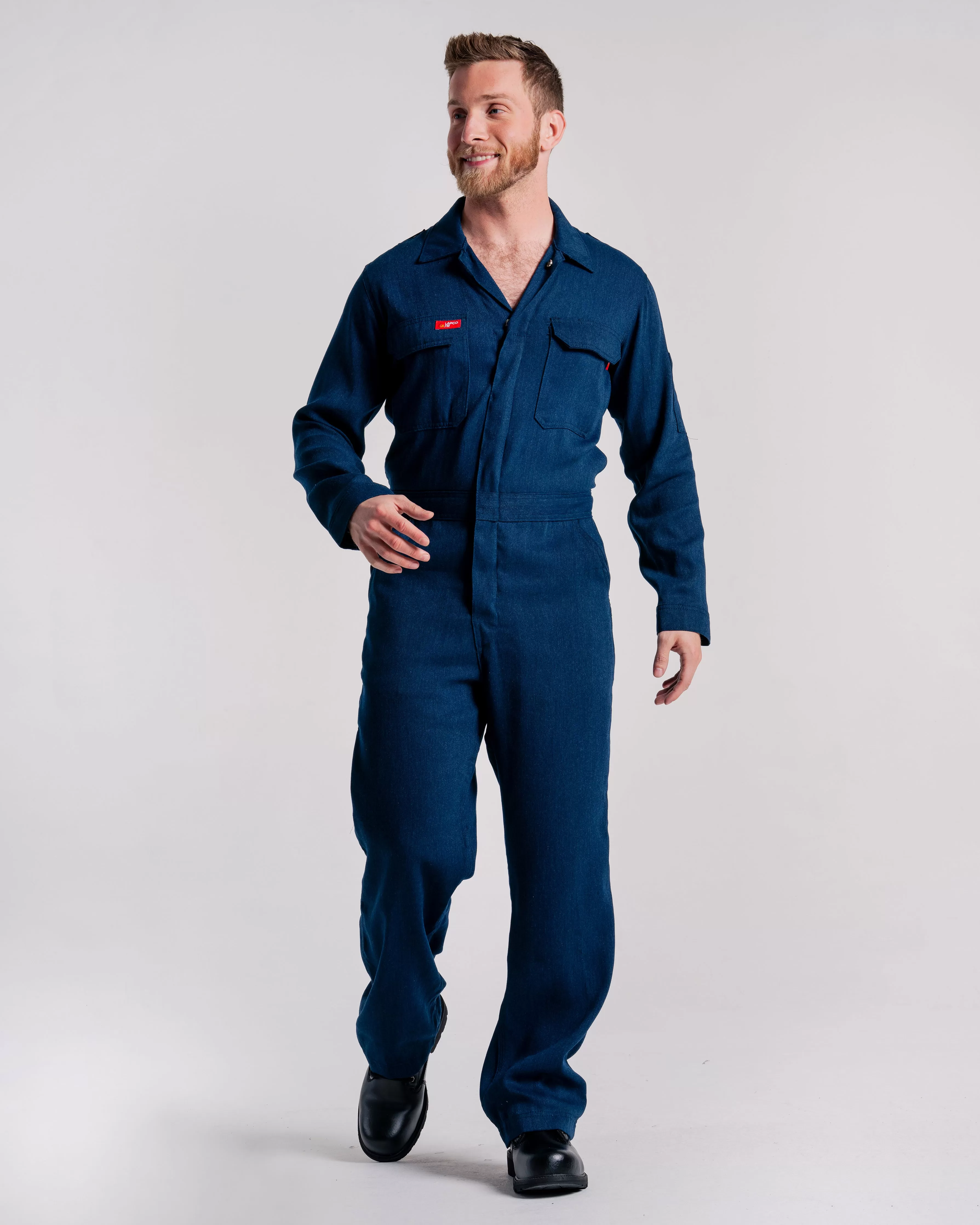 FR Deluxe 2.0 Coverall | made with 5oz. TecaSafe® One | Denim Navy