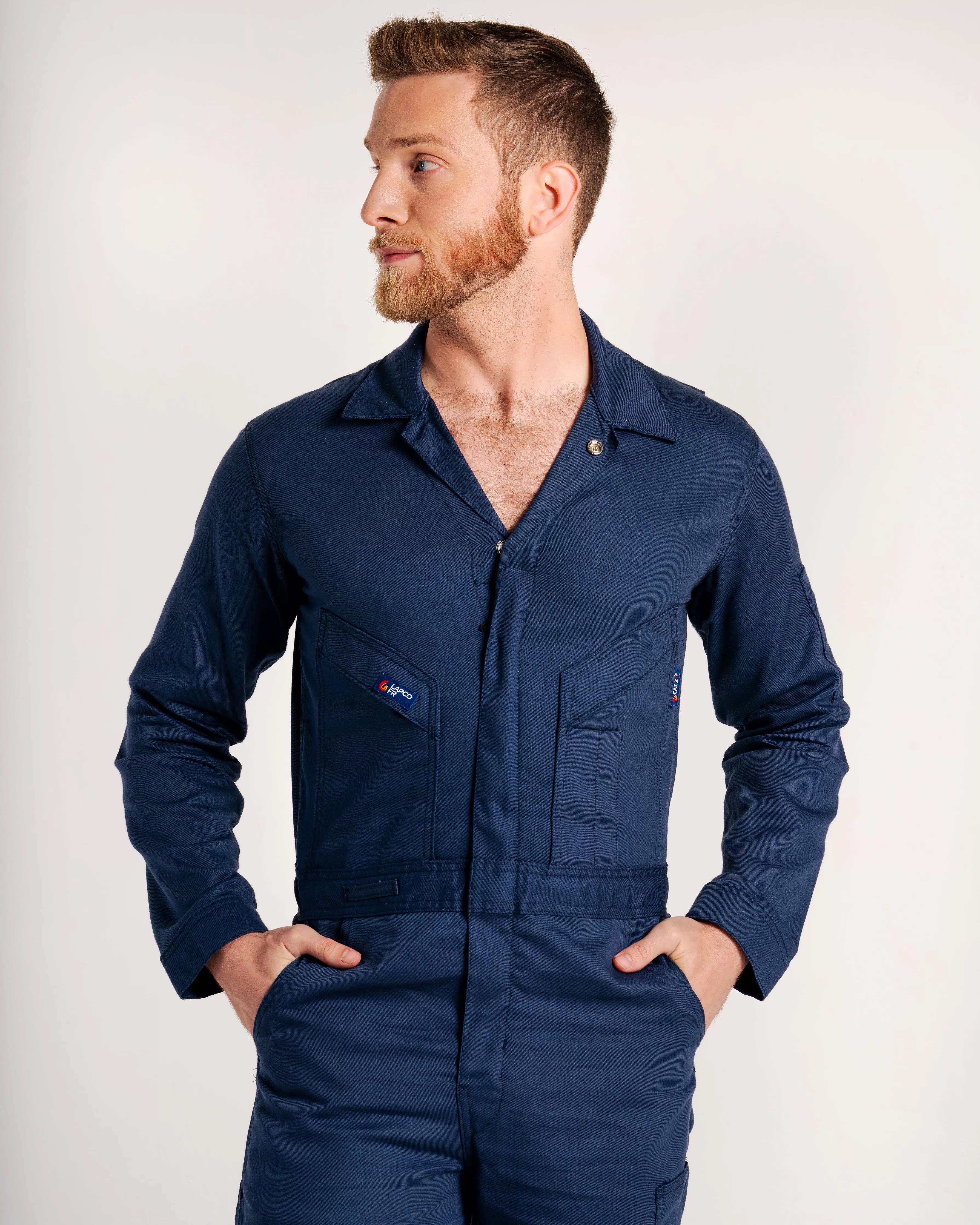 FR Deluxe Lightweight Coveralls | 6oz. 88/12 Blend | Navy