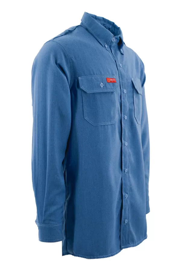 FR DH AIr Uniform Shirts | made with 5.5oz. Westex® DH Air | Medium Blue