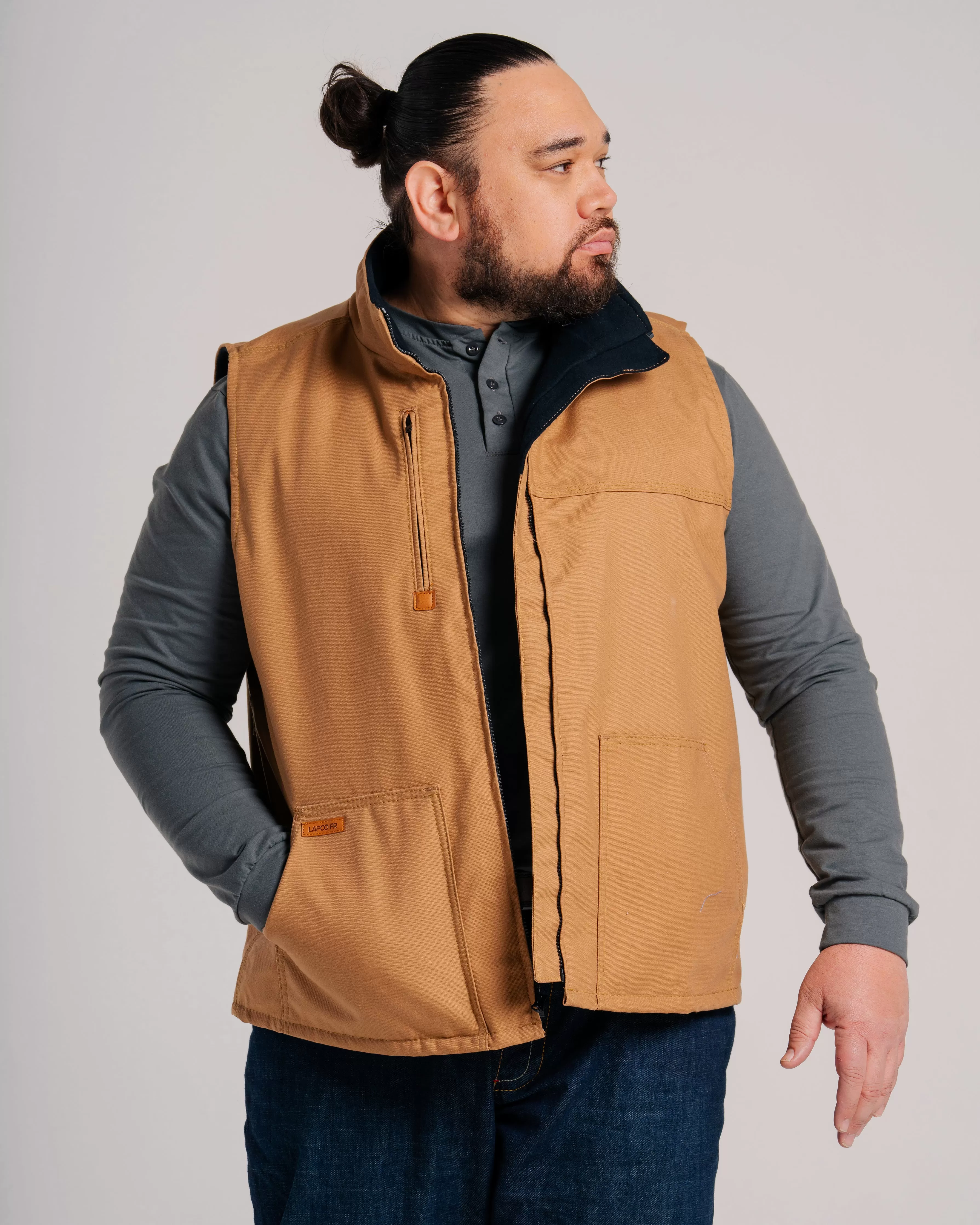 FR Fleece Lined Vest with Windshield Technology | Brown