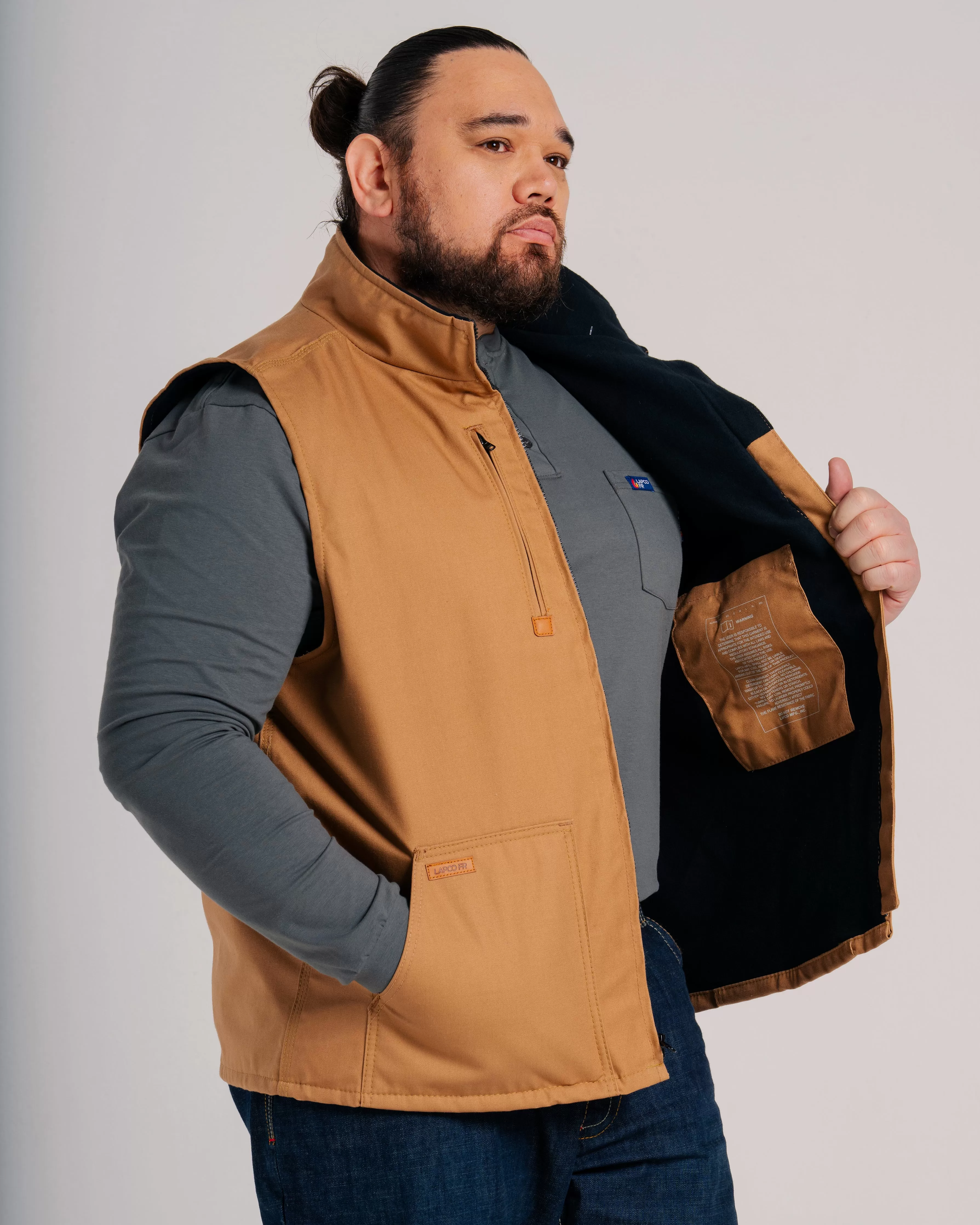 FR Fleece Lined Vest with Windshield Technology | Brown