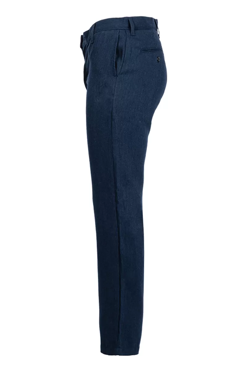 FR Uniform Pants made with 5oz. TecaSafe One® Inherent | Waist 46-60 | Denim Navy