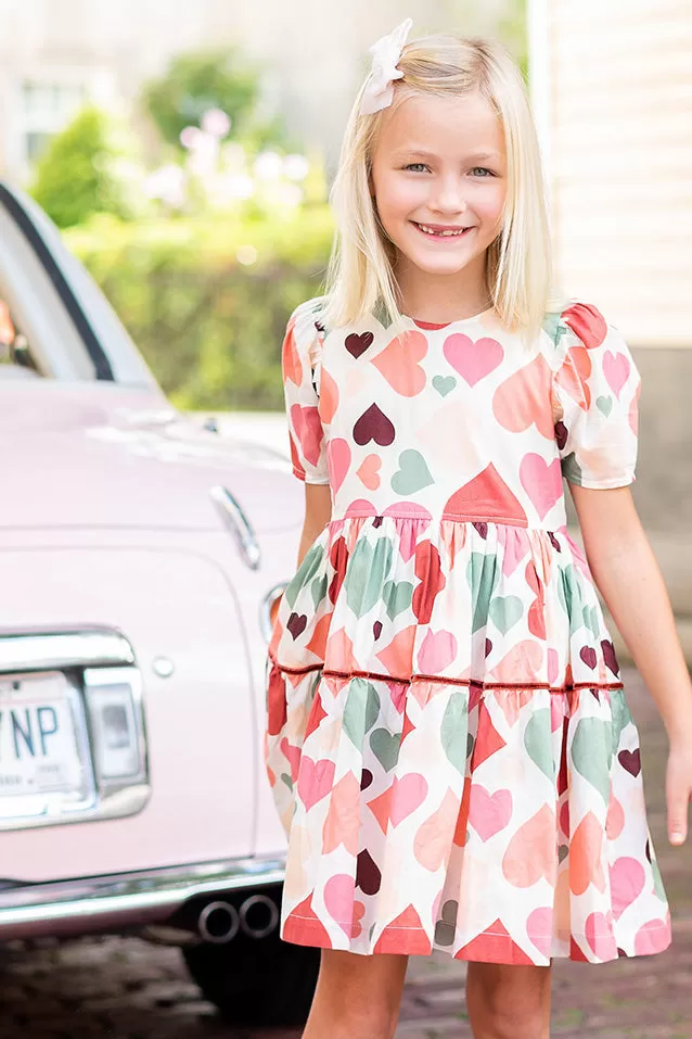 Girls Dress Pink Chicken Julesy