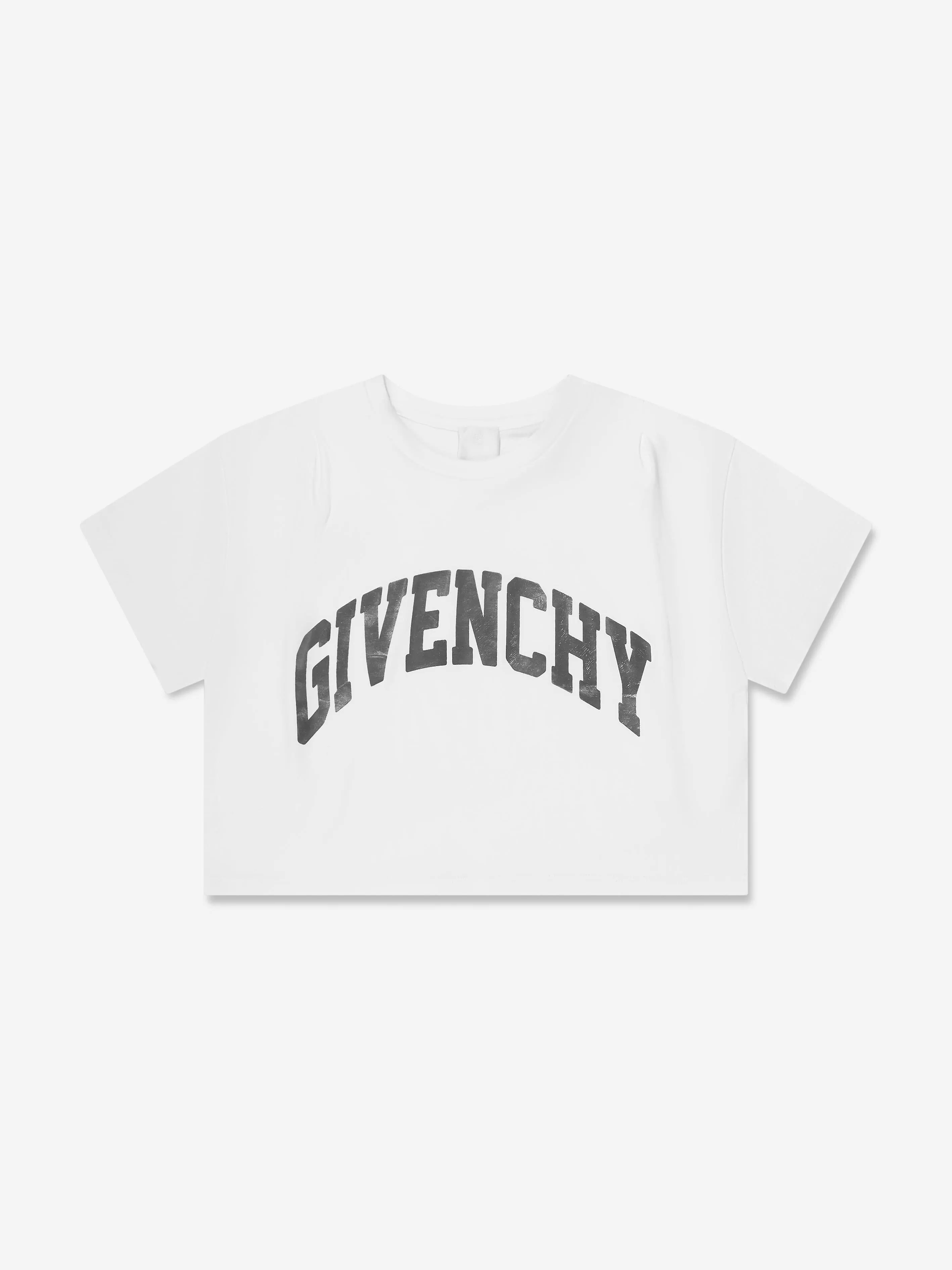 Givenchy Girls Logo Print T-Shirt in White