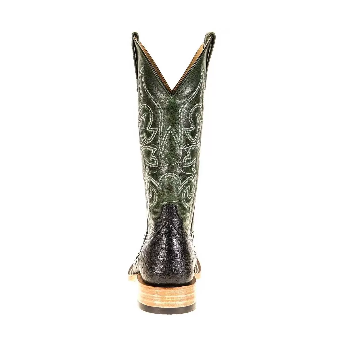 Horse Power Emerald Explosion Full Quill Ostrich Western Boot