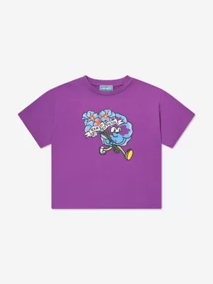 KENZO Boys Boke Flower T-Shirt in Purple