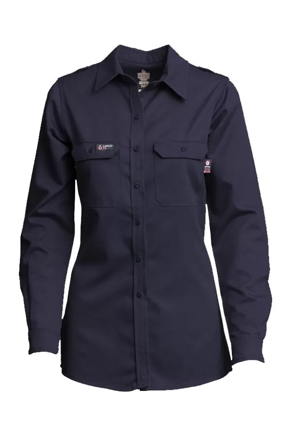 Ladies FR DH Uniform Shirts | made with 6.5oz. Westex® DH | Navy