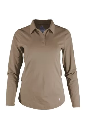 Ladies FR Polo Shirt | 6oz. 93/7 Blend Knit | Khaki