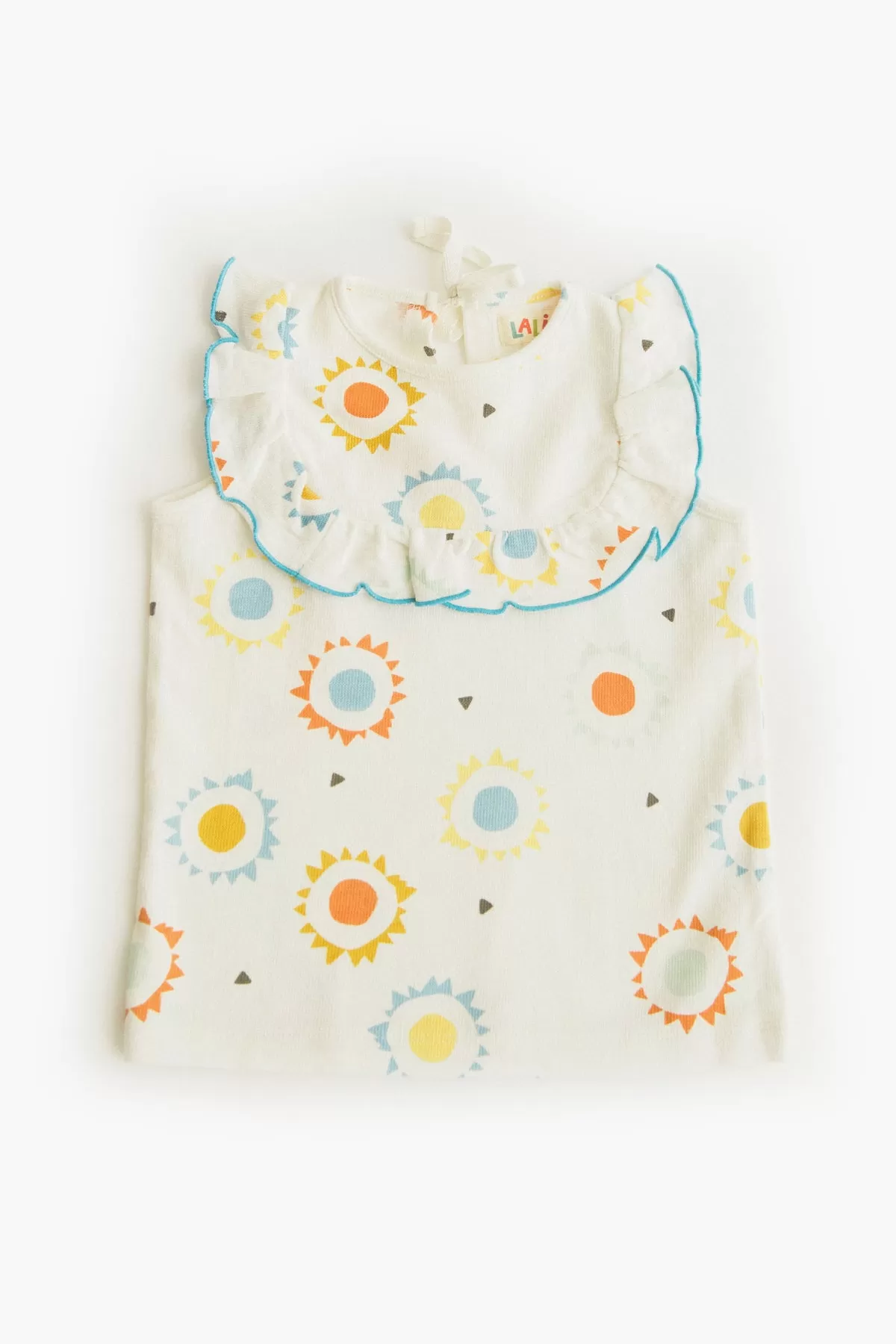 Lali Kids Ruffle Girls Tank - Sun Print