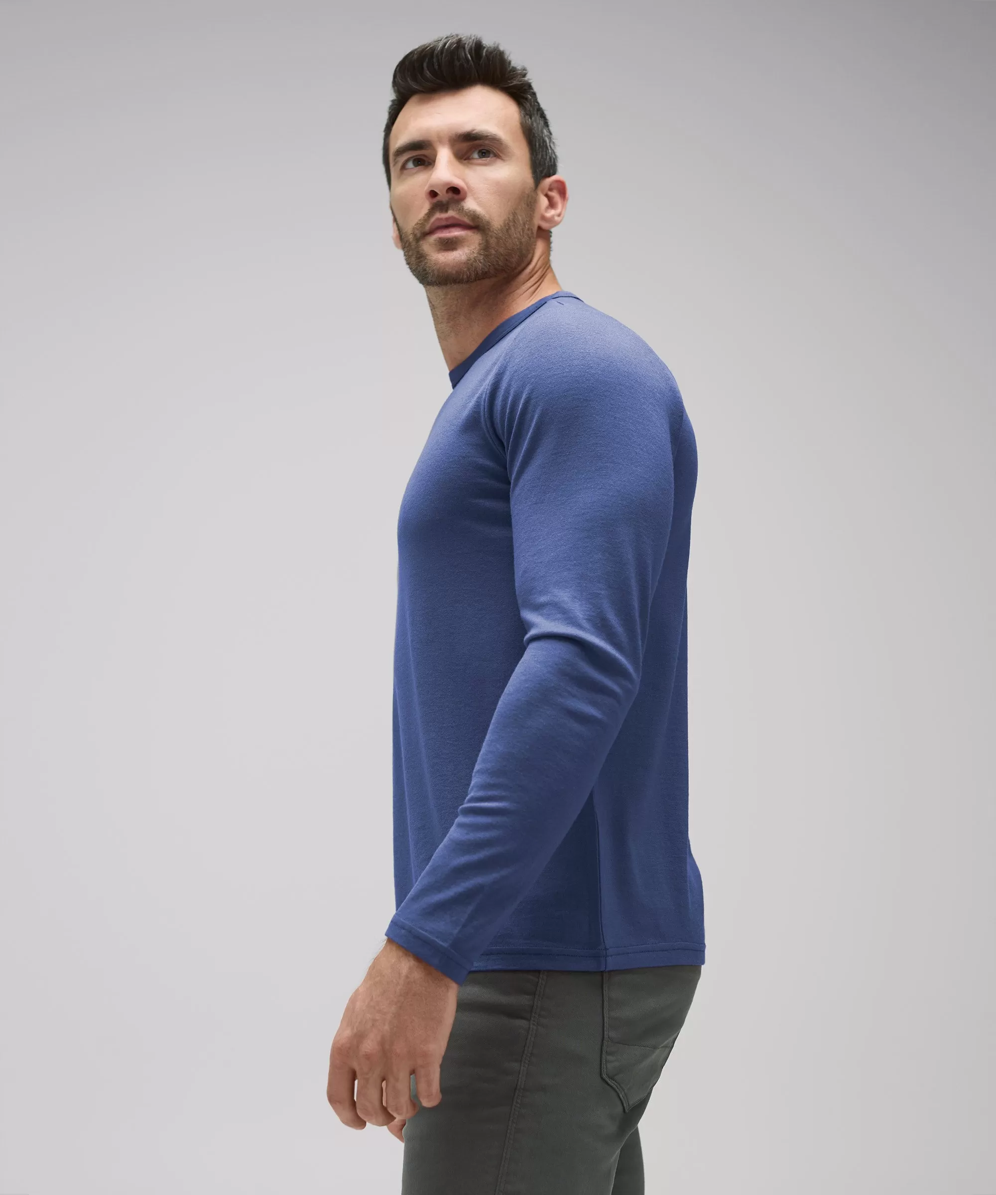 Men's Long Sleeve Merino Crew