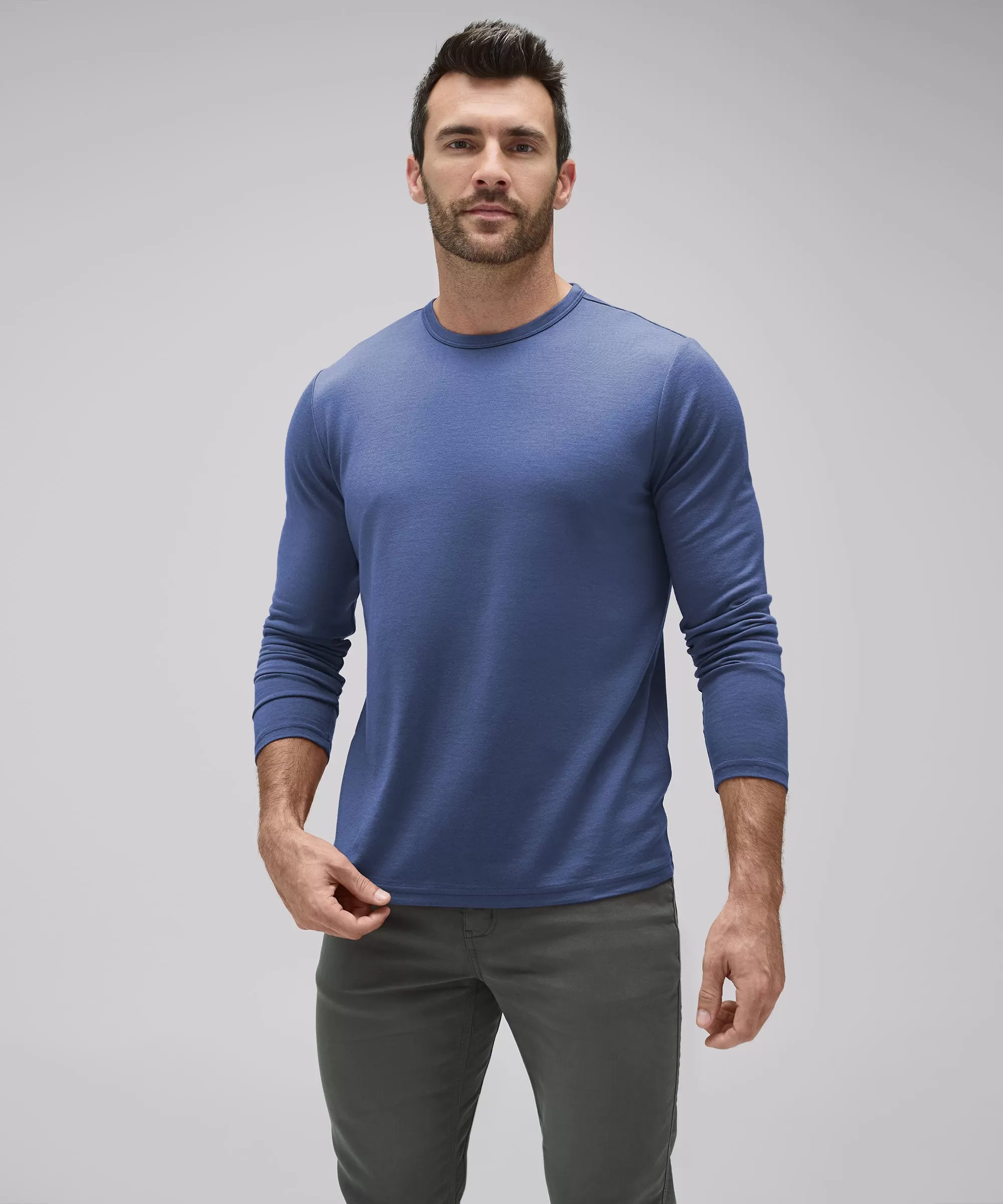 Men's Long Sleeve Merino Crew