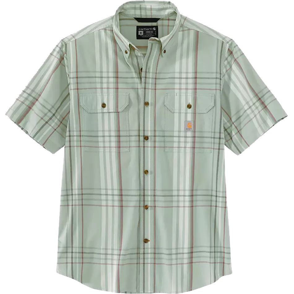 Men's Midweight Short Sleeve Plaid Shirt