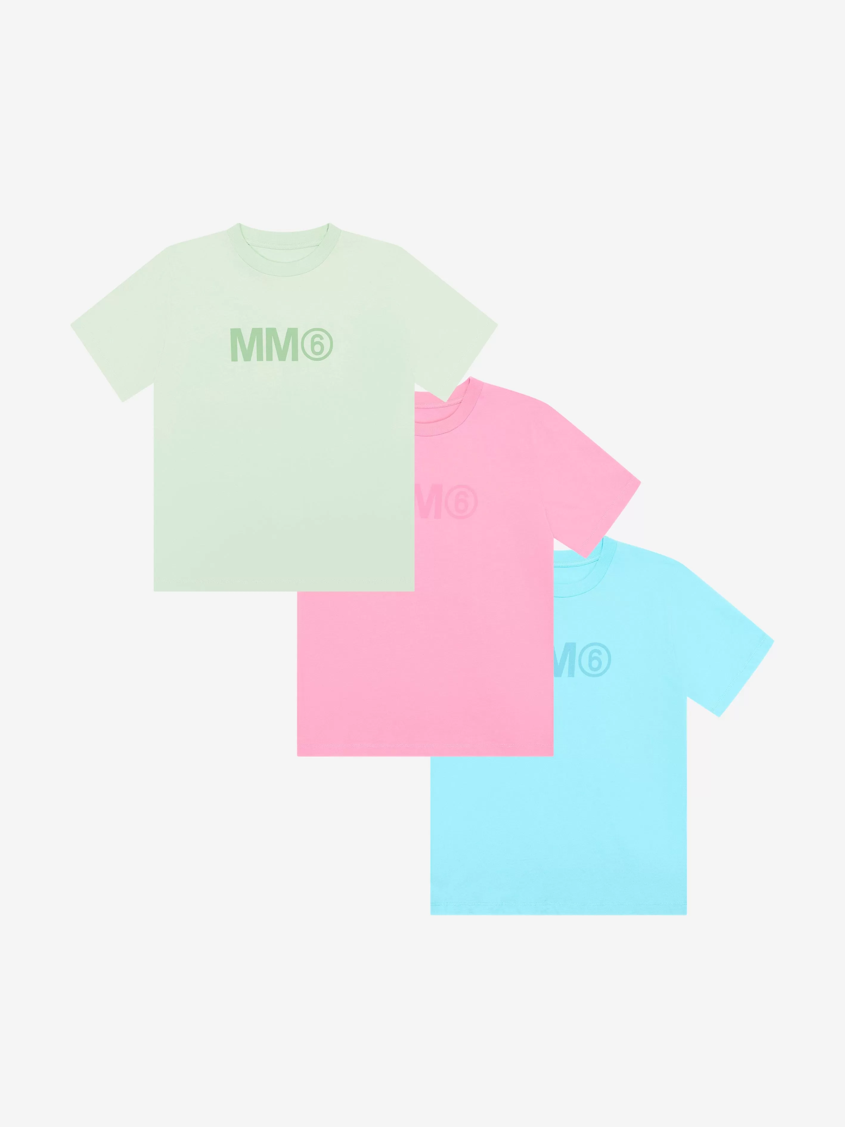 MM6 Maison Margiela Kids 3 Pack T-Shirts Set in Multicolour