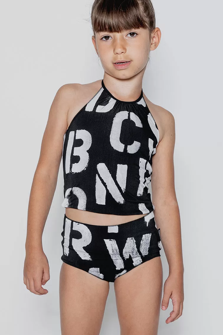 Nununu ABC Collar Girls Tankini