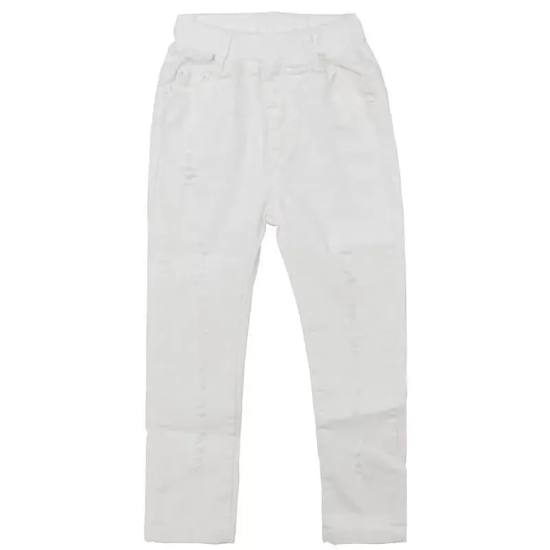 Pants, Kids Ragged Jeans Pants, Slim fit