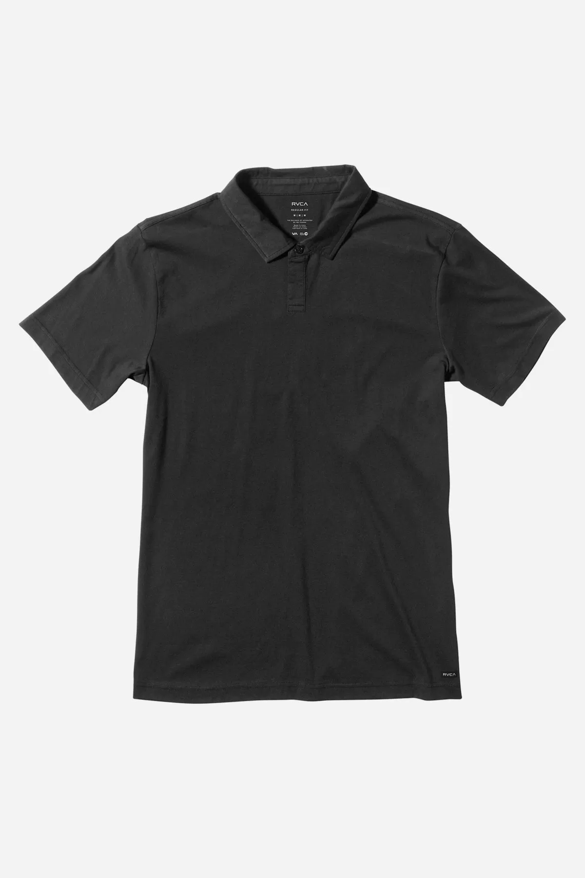 RVCA Sure Thing Boys Polo Shirt - Black (Size 14 left)