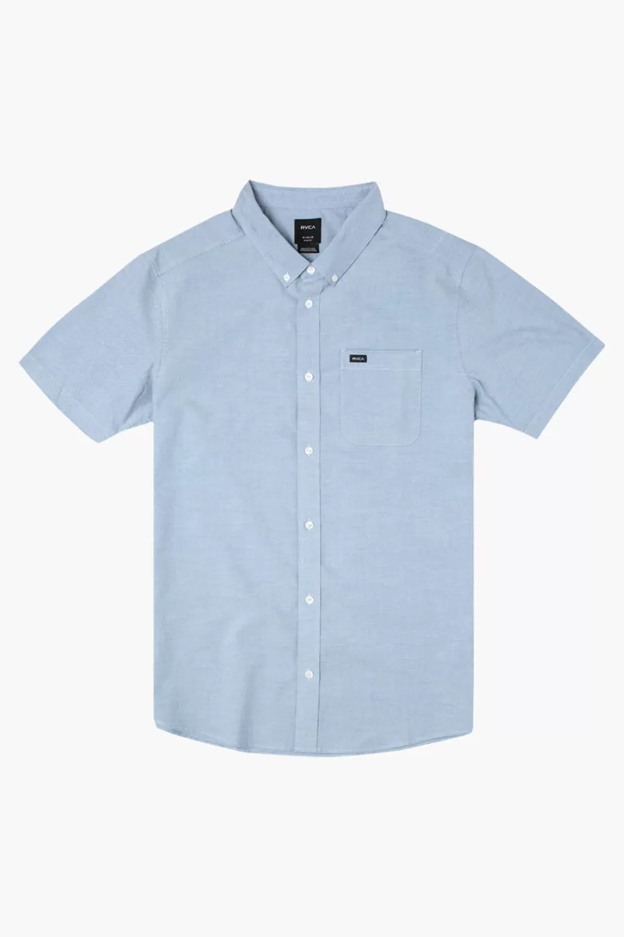 RVCA That'll Do Oxford Short Sleeve Boys Shirt - Oxford Blue