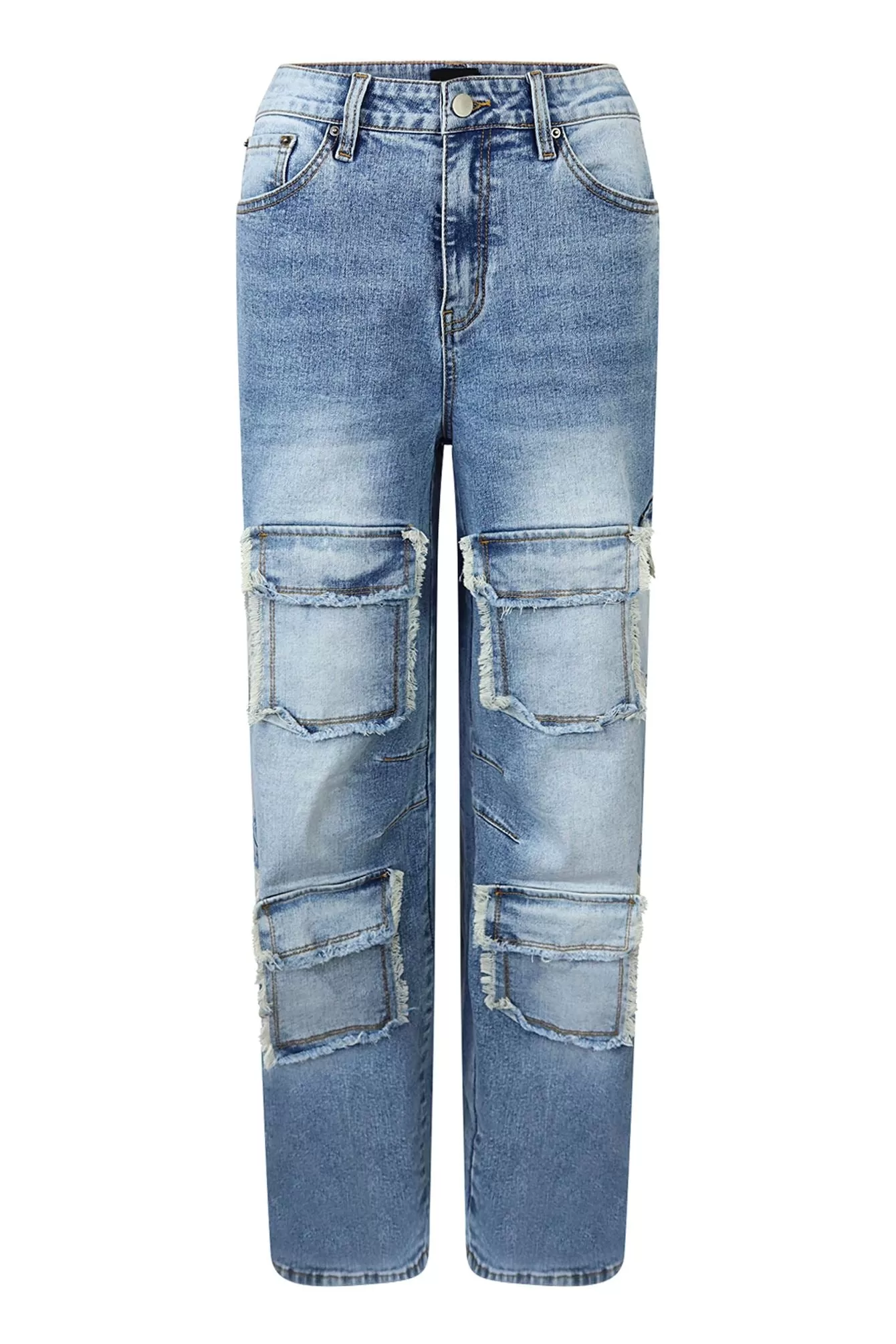 Sassy Washed Baggy Denim Jeans