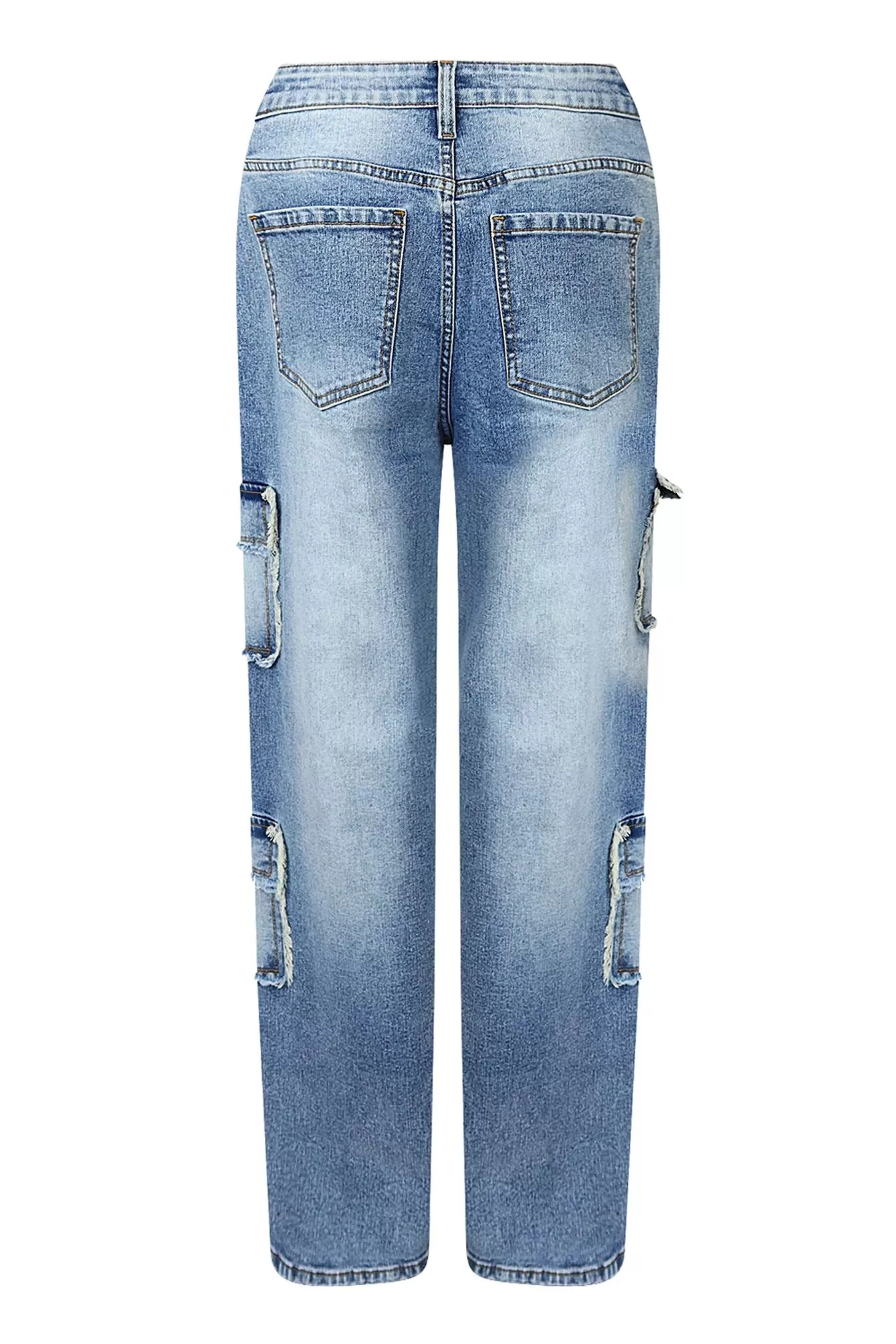 Sassy Washed Baggy Denim Jeans