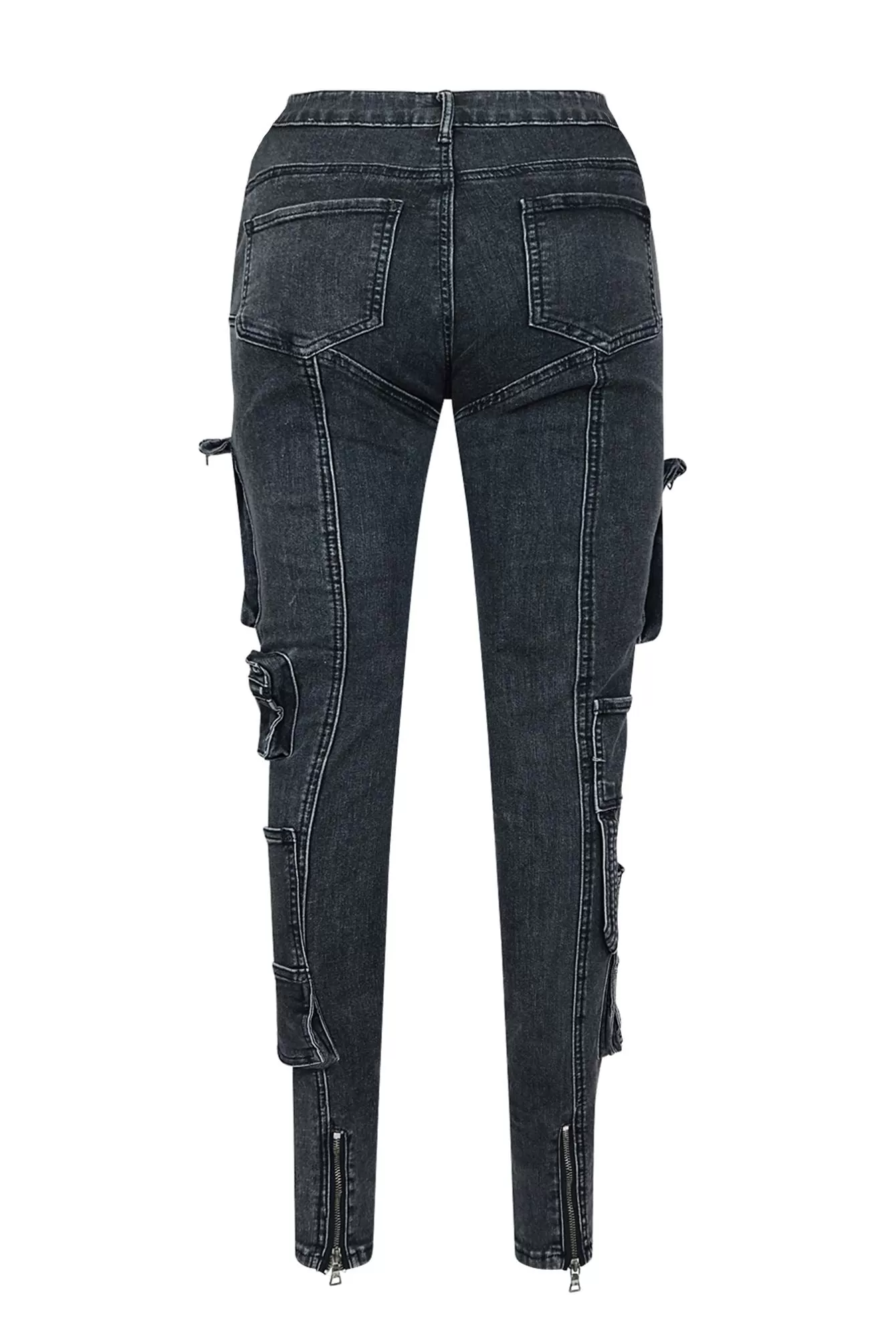 Shannon Cargo Washed Skinny Jeans