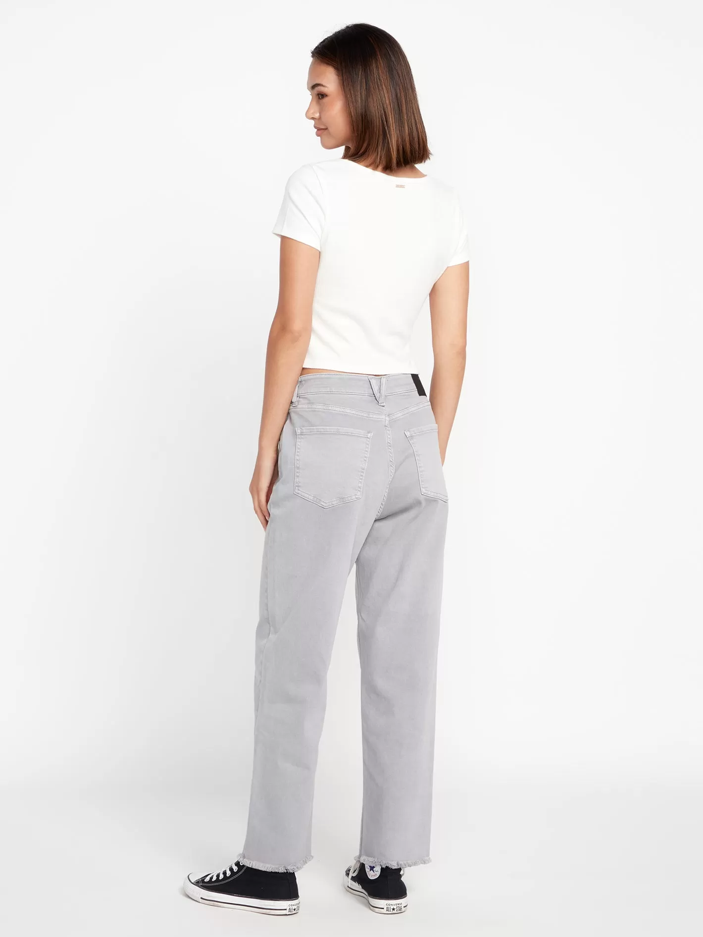 Stone Step High Rise Pants - Moonbeam