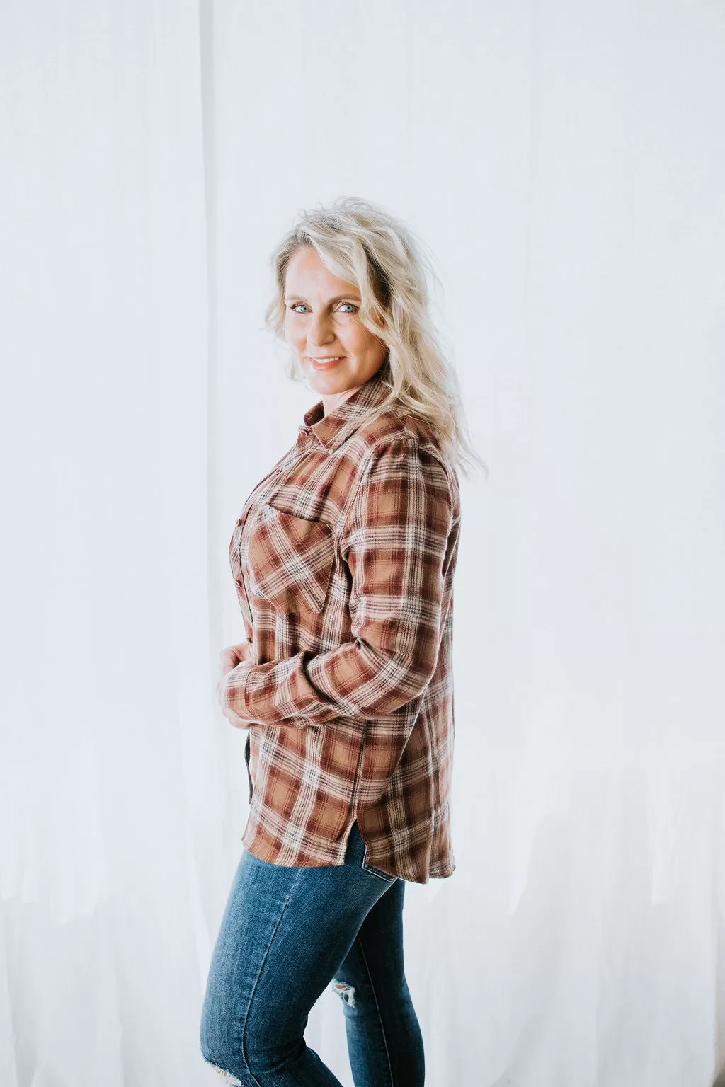 Terra Plaid Button Down Shirt