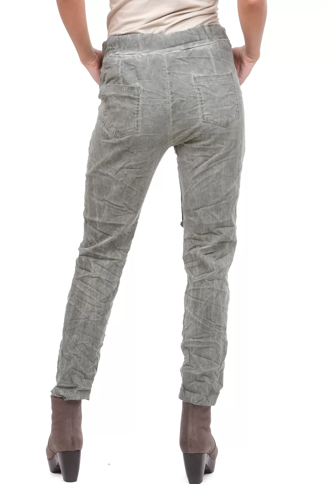 Zipper Pocket Skinnies, Khaki