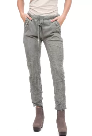 Zipper Pocket Skinnies, Khaki